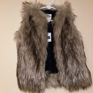 Gap Faux Fur Vest for girls. Brand new with tags